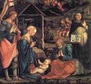 Fra Filippo Lippi The Adoration of the Infant Jesus with St George and St Vincent Ferrer Germany oil painting reproduction